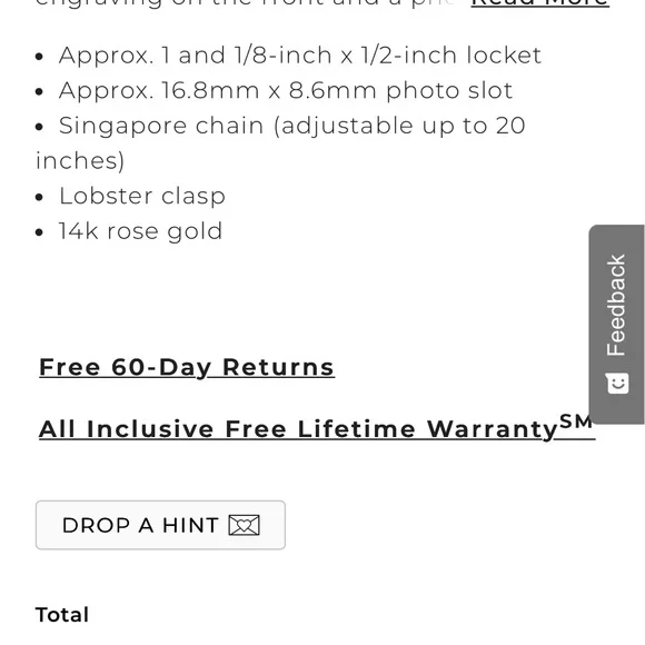 Shane Co. solid gold Rose Gold Floral Locket Necklace - Picture 6 of 13